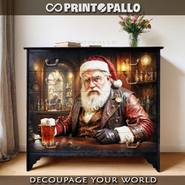 Steampunk Santa Claus nach Weihnachten Seidenpapier
