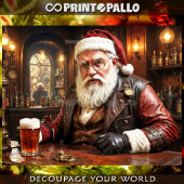 Steampunk Santa Claus nach Weihnachten Seidenpapier