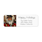 Steampunk Santa Claus Rücksendeadresse (Vorne)