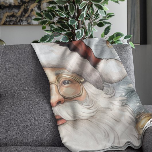 Steampunk Santa Claus Uhrwerk und Schneebäume Sherpadecke