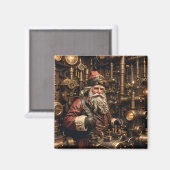 Steampunk Santa Magnet (Vorderseite/Rückseite)