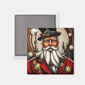 Steampunk Santa Magnet (Vorderseite/Rückseite)