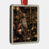 Steampunk Santa Ornament Aus Metall (Rechts)