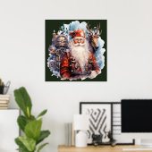 Steampunk Santa Poster (Heimbüro)