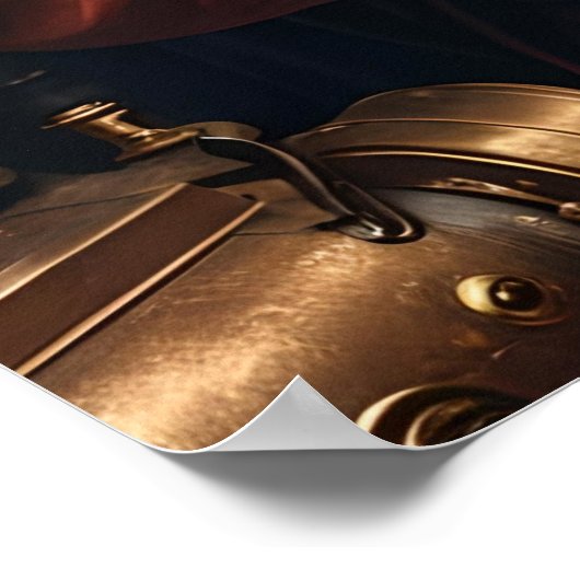 Steampunk Santa Poster (Ecke)