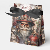 Steampunk Santa Skull Red Top Hat Gothmas Gothma Geschenkschachtel (Vorderseite)