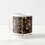 Steampunk Santa Tasse (Vorderseite Links)