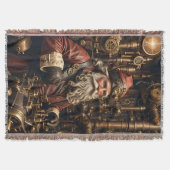 Steampunk Santa Throw Blanket Decke (Vorderseite)