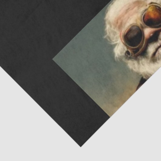 Steampunk Santa Tissue Paper Seidenpapier (Ausschnitt)