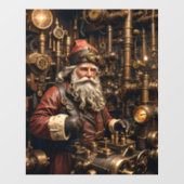 Steampunk Santa Window Cloning Fensteraufkleber (Blatt)