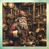 Steampunk Santa Window Cloning Fensteraufkleber (Blatt 3)