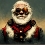 Steampunk Santa Wine Box<br><div class="desc">Steampunk Santa vor und nach einer geschäftigen Urlaubssaison.</div>