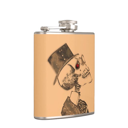 Steampunk Schädel-Flasche Flachmann (Rechts)