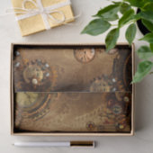 Steampunk Schädel Seidenpapier (Geschenk)