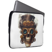 Steampunk-Schädelmotor Laptopschutzhülle (Vorne Rechts)