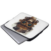Steampunk-Schädelmotor Laptopschutzhülle (Vorne Knopf)