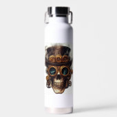 Steampunk-Schädelmotor Trinkflasche (Vorne)