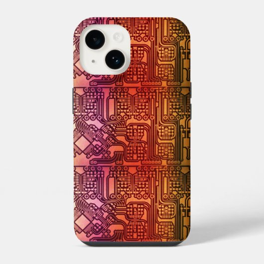 Steampunk-Schaltplatine iPhone Hülle (Rückseite)