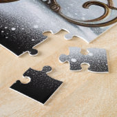 Steampunk Schlitten ~ Santa mit Ehefrau & Elfen 02 Puzzle (Seite)