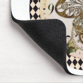 Steampunk-Schmetterling-Rund Mousepad (Ecke)