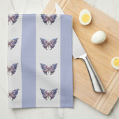 Steampunk-Schmetterlinge Geschirrtuch (Viertel Falte)