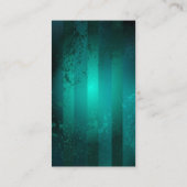 Steampunk-Schmuckschau auf grünem Hintergrund Telefonnummerkarte (Rückseite)