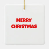 Steampunk-Schneemann-Ornament, Keramikornament (Rückseite)