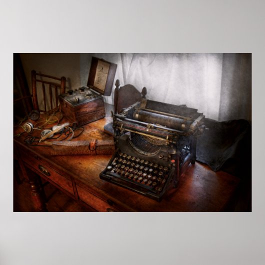 Steampunk - Schreibmaschine - Der heimliche Bote Poster (Vorne)