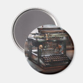 Steampunk - Schreibmaschine - Eine wirklich alte S Magnet (Vorderseite/Rückseite)