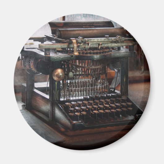 Steampunk - Schreibmaschine - Eine wirklich alte S Magnet (Vorne)