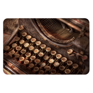 Steampunk - Schreibmaschine - Zu erschöpft zum Tip Magnet