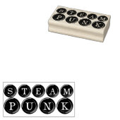 Steampunk-Schreibmaschinenschlüssel Gummistempel (Stempel)