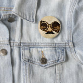 Steampunk Schutzbrillen und Schnurrbart Button (Beispiel)