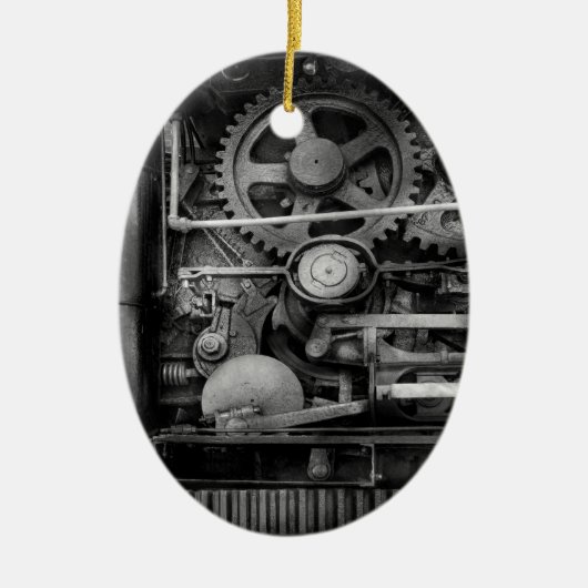 Steampunk - Schwerstahl Keramik Ornament (Vorne)