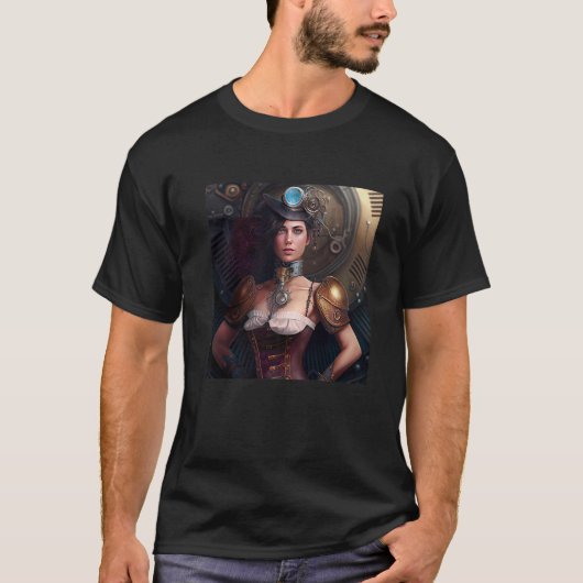 Steampunk Sci Fi character  1 T-Shirt (Vorderseite)