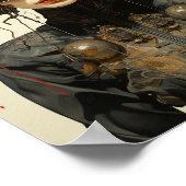 Steampunk Scifi Insect Frau Poster (Ecke)