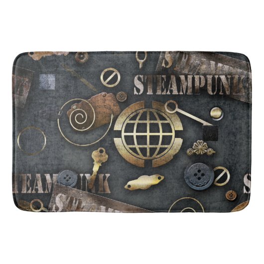 Steampunk, Scrapbooking Badematte (Vorderseite)