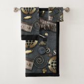 Steampunk, Scrapbooking Badhandtuch Set (Insitu)