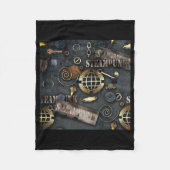 Steampunk, Scrapbooking Fleecedecke (Vorderseite)