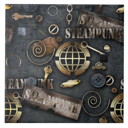 Steampunk, Scrapbooking Fliese (Vorderseite)