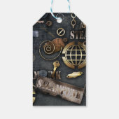 Steampunk, Scrapbooking Geschenkanhänger (Rückseite)