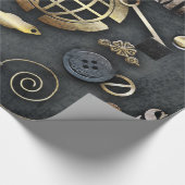 Steampunk, Scrapbooking Geschenkpapier (Ecke)
