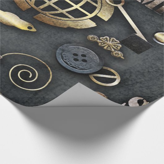 Steampunk, Scrapbooking Geschenkpapier (Ecke)
