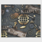Steampunk, Scrapbooking Geschenkpapier (Flach)