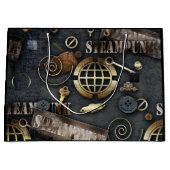 Steampunk, Scrapbooking Große Geschenktüte (Vorderseite)