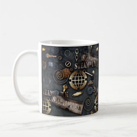 Steampunk, Scrapbooking Kaffeetasse (Links)