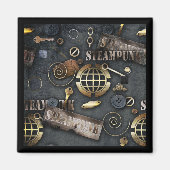 Steampunk, Scrapbooking Magnet (Vorne)