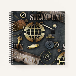 Steampunk, Scrapbooking Notizblock