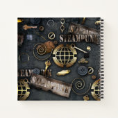 Steampunk, Scrapbooking Notizblock (Rückseite)