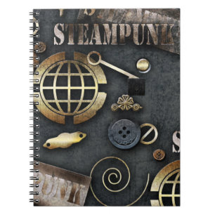 Steampunk, Scrapbooking Notizblock